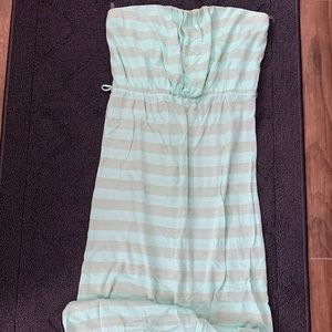 Hi low strapless dress